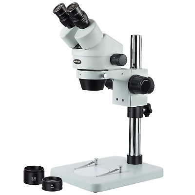 #ad AmScope 3.5X 90X Zoom Binocular Stereo Microscope with Table Pillar Stand $360.99