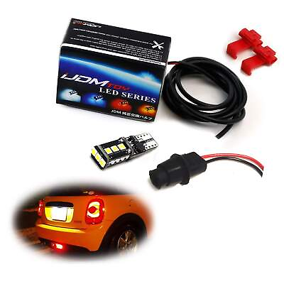 #ad 1 921 W16W LED Replacement Bulb w Rear Fog Lamp Enable Adapter For MINI Cooper $23.39