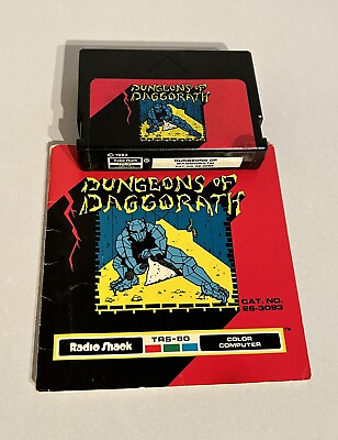 #ad Dungeons Of Daggorath Tandy TRS 80 1982 Cartridge With Manual C $59.99