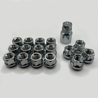 #ad M12x1.5 Open Wheel Nuts Zinc x 12 Locks For Ford Mondeo P100 Transit Connect GBP 22.99