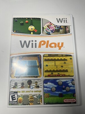 #ad Wii Play Nintendo Authentic Tested Working MANUAL INCLUDED $8.99