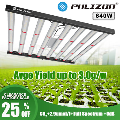 #ad 450W 640W LED Grow Lights Hydroponic Full Spectrum Indoor Veg Flower Plant Lamp $349.09