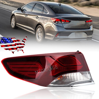 #ad Tail Light Left Driver Outer Brake Stop W bulb For Hyundai Sonata 2018 2019 FAST $69.10