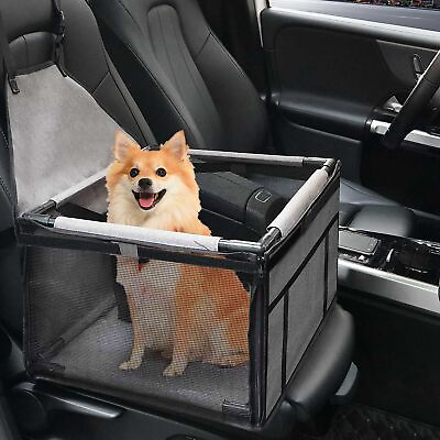 #ad GENORTH Dog Car Seats for Medium Dogs 20lbsUpgrade Dog Booster Seat Folding ... $48.55