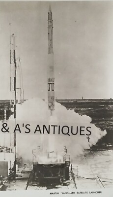 #ad 1950#x27;s Martin Vanguard Satellite Launcher Rocket Vintage LARGE PHOTO $9.95