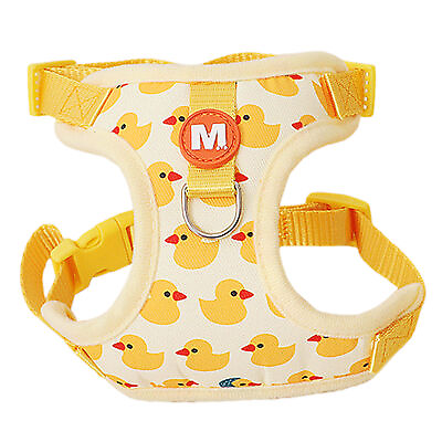 #ad Breathable Mesh Pet Harness with Yellow Duck Pattern Cartoon Vest $9.42