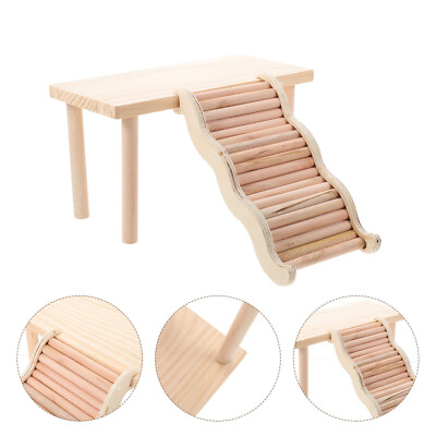 #ad Wooden Platform with Stair for Small Animals $17.89