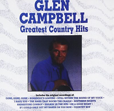 #ad Campbell Glen Greatest Country Hits Campbell Glen CD W2VG The Cheap Fast $12.23