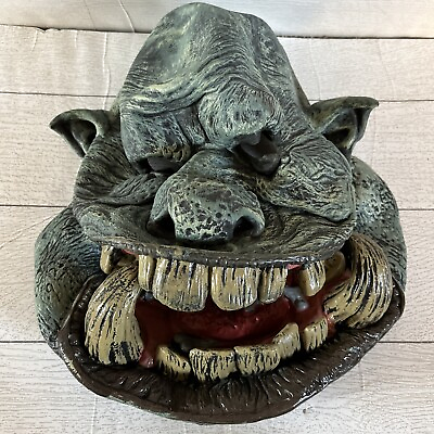 #ad Rare California Costumes Large 2 Piece Moving Mouth Ogre Monster Halloween Mask $55.00