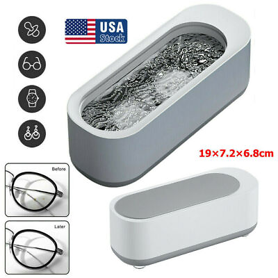 #ad Ultrasonic Jewelry Cleaner Denture Glass Watch Ring Bath Tank Cleaning Machine $7.96