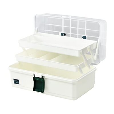 #ad 3 Layers Plastic Portable Storage Box Multipurpose Organizer and Storage Case... $32.93