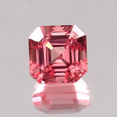 #ad AAA Natural Flawless Ceylon Padparadscha Sapphire Asscher Cut Loose Gemstone 9MM $38.12