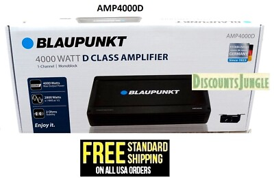 #ad Blaupunkt AMP4000D 4000W Max 1 CH Monoblock Class D Stereo Car Audio Amplifier $93.95