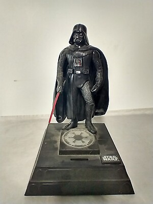 #ad Star Wars Darth Vader Red Lightsaber Electronic Motion Figure Coin Bank 1996 $20.00