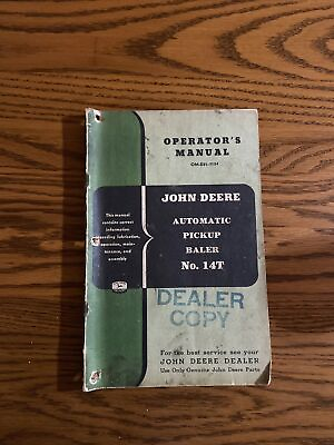 #ad John Deere 14T Automatic Pickup Baler Owner#x27;s Operator#x27;s Manual OME21154 $28.00