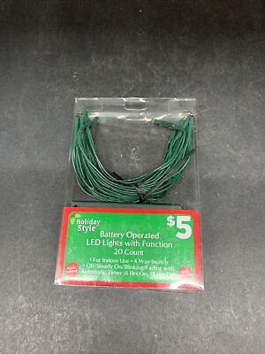 #ad New Holiday style battery operated led lights 20 count $5.00