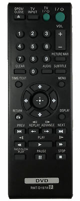 #ad GHYREX New Remote RMT D197A For Sony DVD Player DVP SR510 DVP SR210 $6.45