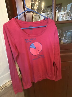 #ad Ladies Life is Good Crusher Tee People Who Eat Healthy size S $14.99