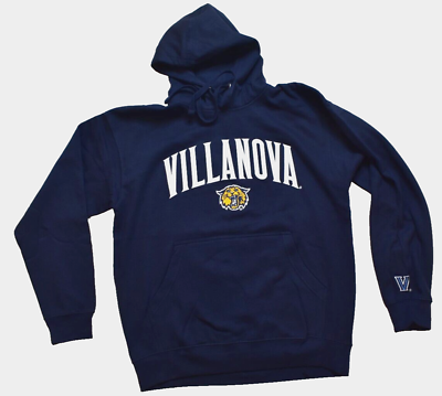#ad Old Varsity Brand Mens Villanova Wildcats Blue Pullover Hoodie NWT Large $19.99