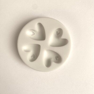 #ad CUTE HEARTS MOLD Fondant Mold Valentines Day Cake Decoration Resin Mold $6.99