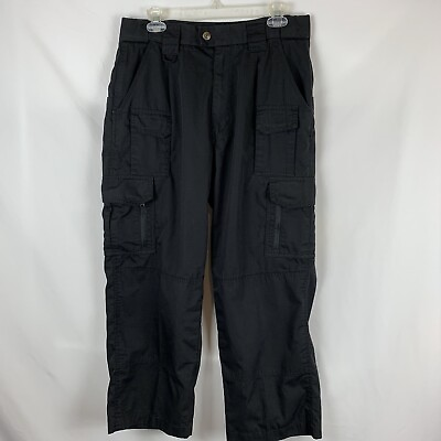 #ad Blackhawk Mens Warrior Wear Tactical Pants 32x26.5” Black Cotton Blend Altered $16.50