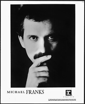 #ad Michael Franks Original 1990 Reprise Records Promo Photo Guitar Vocal Jazz $10.36