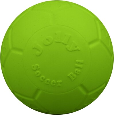 #ad Jolly Pets Soccer Ball Green 8 inch Apple Scented Rubber Chew Toy for Dogs $23.99