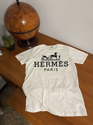 #ad SALE Hermes Paris Logo Unisex Short Sleeve Printed T Shirt Fanmade Size S 5XL $19.99
