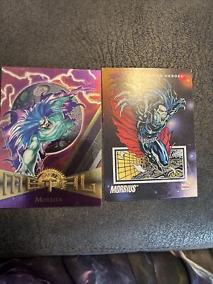#ad 1995 Marvel Metal Universe Fleer #60 Morbius 1992 Set Of 2 $2.29