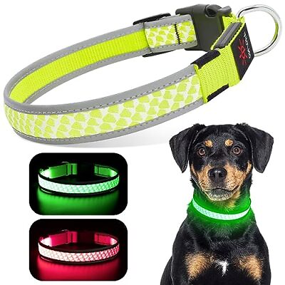 #ad Light Up Dog Collars for Small Dogs USB Rechargeable Dog Collar Light Dog Led... $17.88
