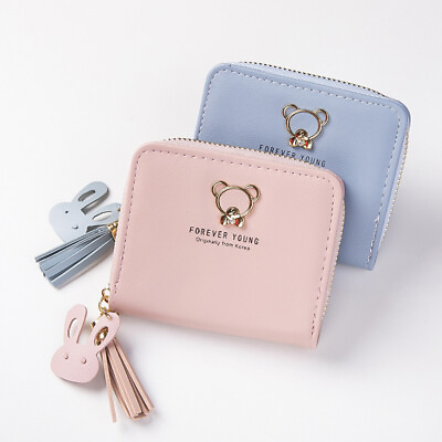Womens Cute Small Wallet Leather Zip Coin Purse Clutch Mini Card Holder Handbag $7.89
