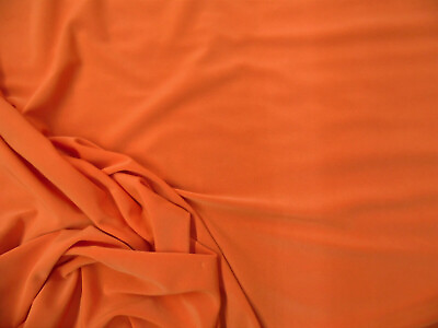 #ad Fabric Light Weight Polyester Spandex 4 way Stretch Orange C404 $8.99