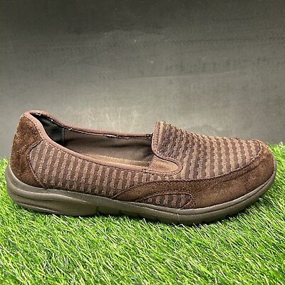 #ad Skechers Loafers Womens 9.5 Brown Slip On Shoes Relaxed Fit Memory Foam Casual $28.88