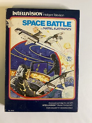 #ad Vintage Intellivision SPACE BATTLE Mattel Electronics No 2612 1979 In Box 1980 $12.99
