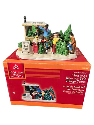 #ad Holiday Home Accents Christmas Trees for Sale Village Scene 399 136 $18.00