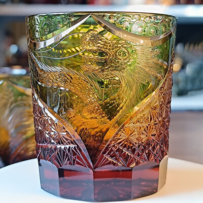 #ad HOT Japan Edo Kiriko Craft Handmade Crystal Rock Glass Whisky Beer Sake Shochu $231.75