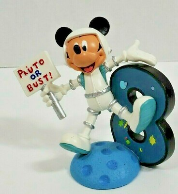 #ad Disney Mickey Mouse Birthday Celebration #8 Astronaut Figurine $24.99