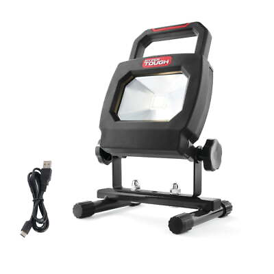 #ad 1000 Lumen Battery Powered Rechargeable LED Portable Work Light Black $23.60