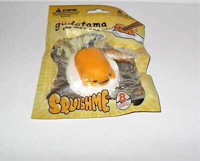 #ad SQUISHME GUDETAMA THE LAZY EGG SERIES 1 SINGLE #7 SQUEEZE SLOW RISE NEW SEALED $19.95