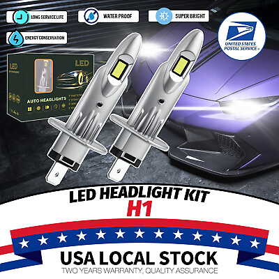 #ad Modigt H1 LED Headlight Kit 10000LM Hi Low Beam Bulb 6000K Lamp White High Power $15.99