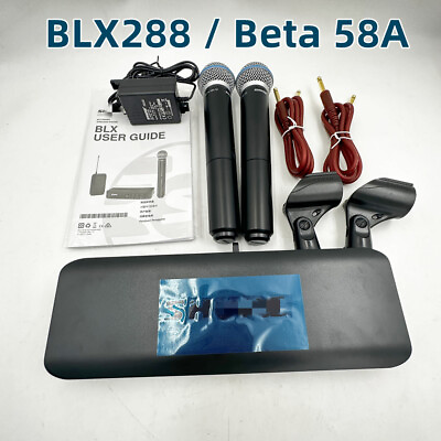 #ad NEW 1SET BLX288 Beta 58A Wireless Vocal Systemw 2 BETA58 Microphones Express $205.00