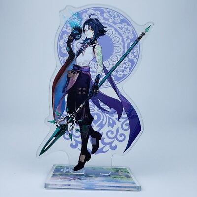 #ad Genshin Impact Desk Desktop Acrylic Stand Figure Decor Cosplay Anime Gift #12 $15.99
