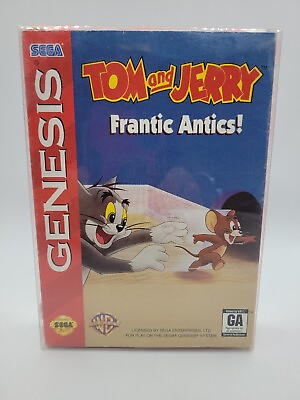 #ad Tom and Jerry: Frantic Antics Sega Genesis 1993 Authentic TESTED C $32.00