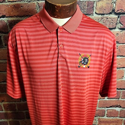 #ad Nike Golf Mens XXL Pink Red #31 Short Sleeve Golf Polo Shirt 🏈⛳ $23.98