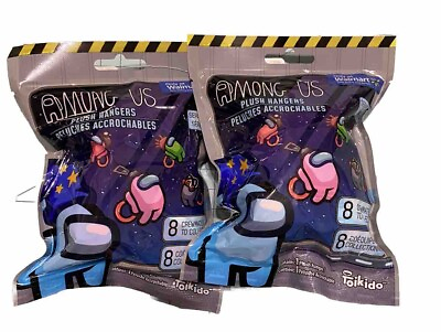 #ad Among Us Series 3 3quot; Plush Backpack Hangers Blind Assortment Lot Of 2 $19.95