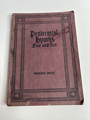 #ad Antique 1911 Pentecostal Hymns Five and Six Words Only Paperback $5.64
