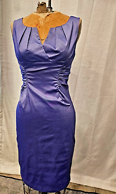 #ad ADRIANNA PAPELL SHORT PURPLE DRESS SIZE 6 FREE SHIPPING $24.00