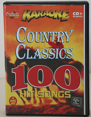 #ad CHARTBUSTER KARAOKE 6 CDG CLASSIC COUNTRY HITS VOL 451 NEW Box w SONG LIST $34.99