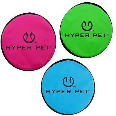 #ad 1 Hyper Pet FLIPPY FLOPPER 9quot; Dog Toy Floppy Flyer Soft Bite Frisbee Fetch Disc $12.99