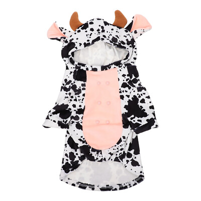 #ad Pet Transformation Costume Dog Clothes Small Dogs Cow $17.43